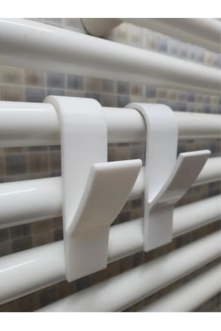 Mosilla Havlupan Askılık 2 Adet Banyo Askı Beyaz