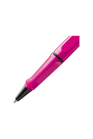 Lamy Safari Roller Kalem Metal Siyah Klips Pembe