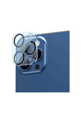 Baseus İphone 12 Pro 6.1 3d Full Kaplama Kamera Koruyucu Cam 2 Adet Set- 5775