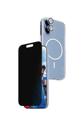 Care By Panzerglass Flagship Apple Uyumlu iPhone 17 3'lü Gizli/hayalet Ekranlı Set - Bundle Uwf+kılıf+lens