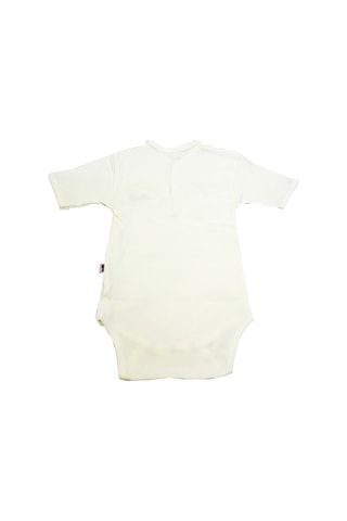 Bebeciti Sema Baby Yarım Kol Kaşkorse Badi (Body) - Ekru 12-18 Ay Ekru