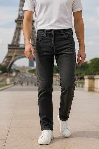 Cedy Denim Regular Fit Jean Martin Yüksek Bel Standart Kesim Esnek Kot Pantolon C336 Antrasit