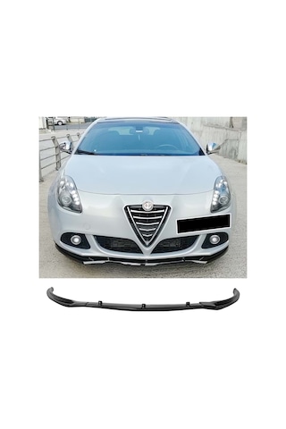 Alfa Romeo Giulietta 3 Parça Ön Lip Parlak Siyah Plastik Ön Ek Karlık 2010+ Karlık+bodykit+ek