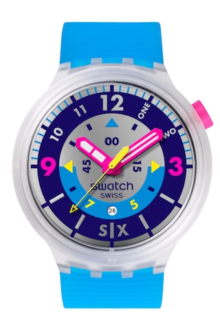 Swatch Sb01k400 Neon Erkek Kol Saati Lacivert