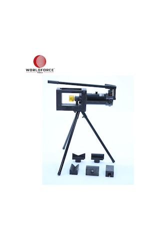 Worldforce 11217 Hidrolik Bara Kesme ve Bükme ve Delme Aleti 3'ü Bir Arada Profesyonel 23 Ton 120 MM