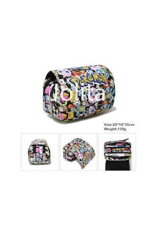 Pokemon Pokemon Pikachu Kalem Çantası Kırtasiye Kutusu İlk Ve Orta Okul Öğrencileri Karikatür Kalem Çantası-lk10005