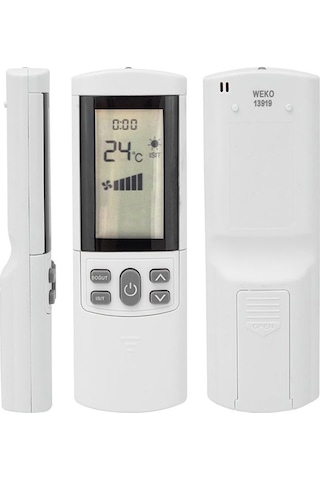 Vestel Uyumlu Yeni Model Kapaklı Beyaz Klima Kumandası