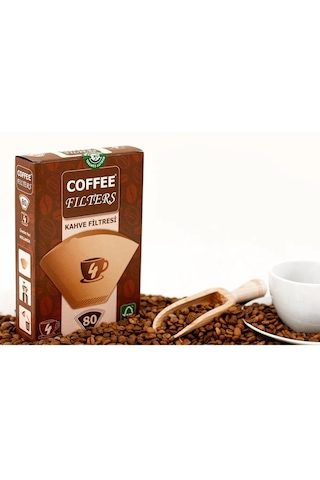 Coffee Filters Kahve Filtresi 4 Numara 3 x 80'li