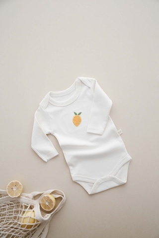 Ohlalakoala Limon Nakışlı Uzun Kollu Body Krem