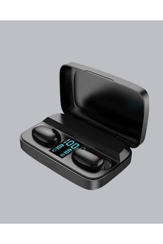 Tws A10s Bluetooth 5.0 Kulaklık Powerbank Şarj Kutulu Semeglbl - 78 Mini Tasarım siyah