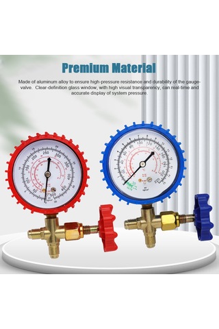 Tenfowee Yüksek Basınçlı Soğutucu Gaz Şarj Tablosu - R22/r134/r404 Uyumlu, Hassas Basınç Göstergeli