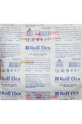 Roll Flex Steril Gaz Bezi Spanç 30 x 80 CM 10 Adet