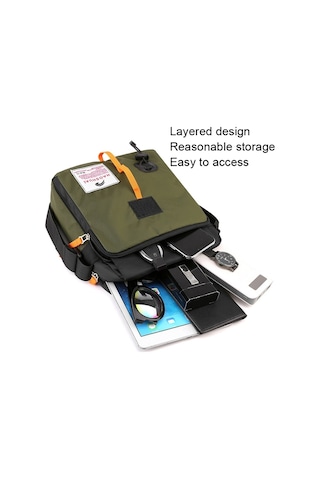 Haoshuai 206 El Ve Omuz Askılı Erkek Crossbody Çanta Siyah