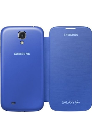 Galaxy S4 İ9500 İle Uyumlu Flip Cover Kılıf Mavi Ef-fı950bcegww
