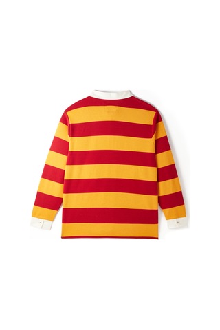 Gsstore X Midground Erkek Polo Sweatshirt E251207 Sarı - Kırmızı