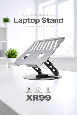 Xr99 Yüksek Kalite Metal Ayarlı Laptop Apple Uyumlu Macbook Uyumlu Notebook Tablet Tutucu Altlık Stand