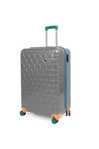 Kabin Boy %100 Polikarbon Valiz 4x2 Teker Gri 1089 Gri