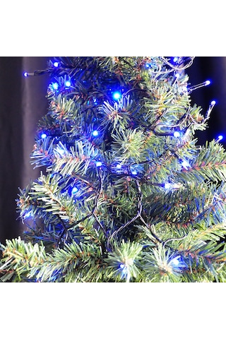 Yılbaşı Pilli Led Işık 80 Led / 8 Metre -mavi Işık-çam Ağacı, Cam,pencere Ve Vitrin Süsleme Pirinç Led Işık Diğer