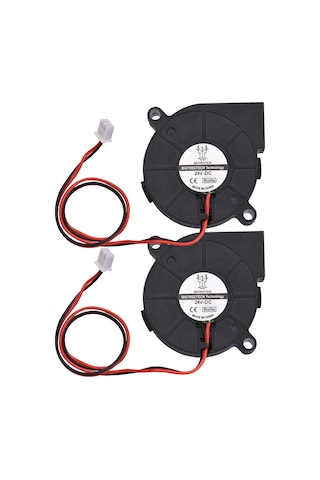 Neevoyu 3d Yazıcı Ek Parçası: Bıgtreetech 5015 Soğutma Fanı 24v - 2 Adet Paketi