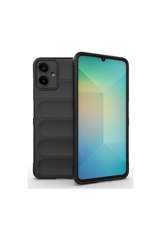 Zore Samsung Galaxy Uyumlu A07 Kılıf Esnek Tpu Oyuklu Arka Yüzey Tasarımlı Ogaa Etnik Silikon Kapak - Lacivert