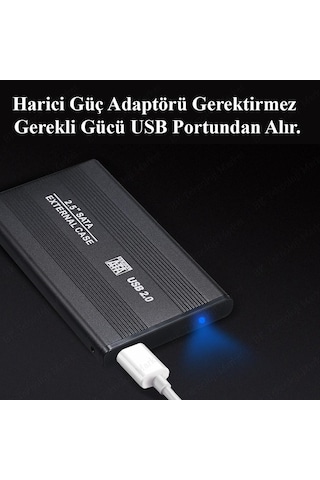 2.5 Sata Usb 2.0 Alüminyum Harici Notebook Hdd Kutusu