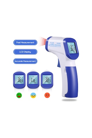 Maiyame Ev İçin Alman Sensörlü Inframerahat Termometre - Kulak/alın Sıcaklığı, 1 Saniye Ölçüm, 0.2 C Hassasiyet, Pil Yok, Rastgele Desen