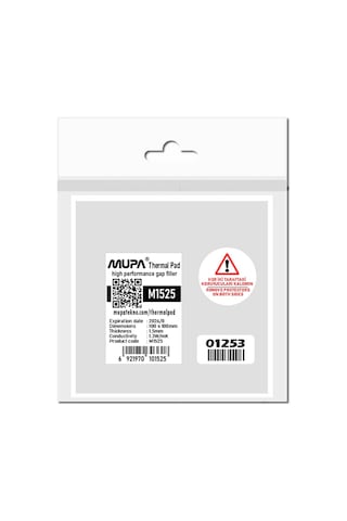 Mupa Termal Ped / Thermal Pad 1.5Mm 1.3W/Mk 10X10Cm M1525