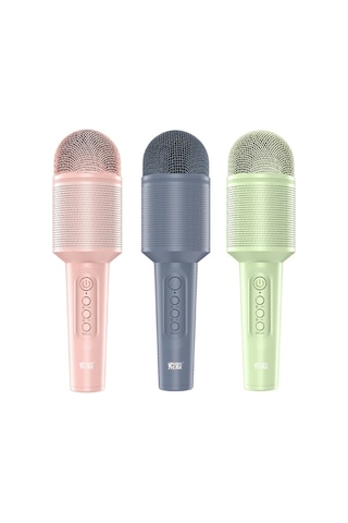 Flybuy Soaiy Mc8 Kablosuz Karaoke Mikrofonu, Bluetooth Hoparlör, 2'li Ktv Oynatıcı, Dahili Ses Kartı, Taşınabilir