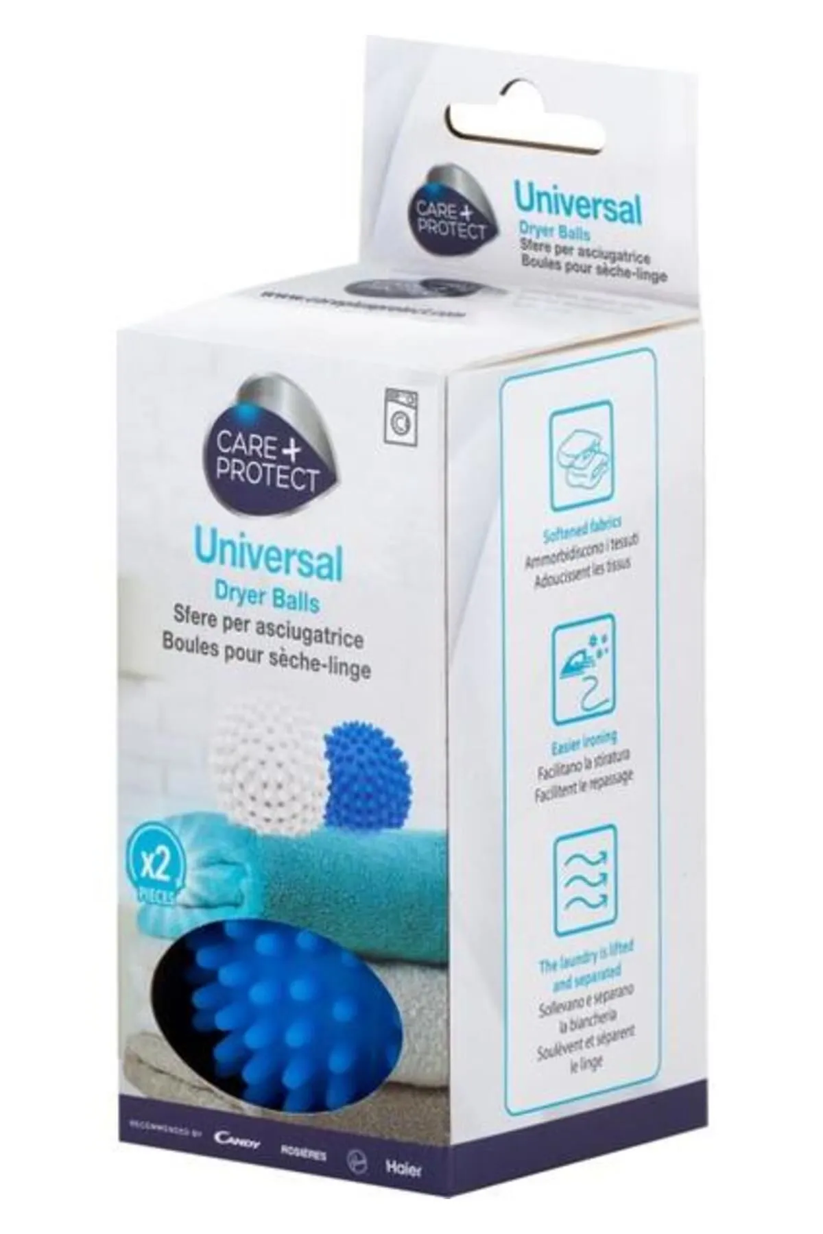 Care Protect Universal Kurutucu Topları Hızlı Kurutma, Daha Yumuşak Çamaşırlar Care+protect Topu