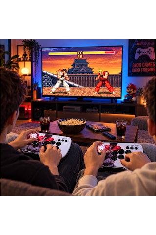 Schitec 4k Arcade Oyun Konsolu Pandora 20000 Retro Oyunlu 2 Oyuncu Joystick M9
