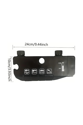 Motion003 Twınbell Duş Bataryası Musluk Dirsek Aksesuarları Banyo Sıcak Soğuk Su Karıştırıcı Valf Kolay Kurulum Elektrik Gerektirmez 11.8x5cm Çift Kişilik