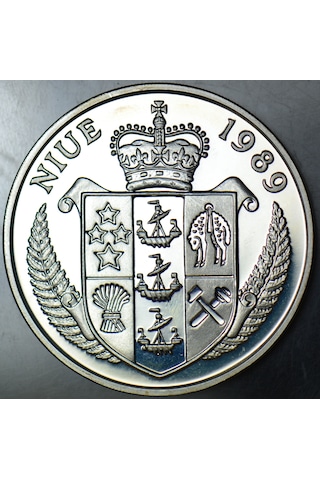 Nıue 50 Dolar 1989 Barselona Olimpiyat Oyunları-kürek. 28,4 Gr 38,6 Mm Proof Baskı Çil.