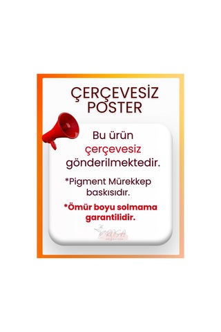 Çerçevesiz Poster Badem Çiçeği Pembe Tomurcuklu