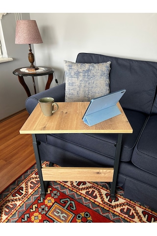 60x40 Yükseklik Ayarlı Çalışma Masası,hasta Yemek Masası Ceviz