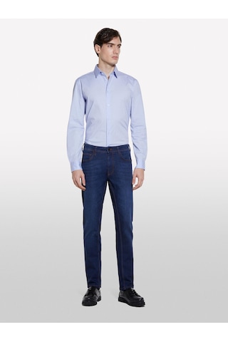 Sisley Streç Pamuklu Taş Yıkama Orta Bel Slim Fit Denim Pantolon Erkek Buz Mavisi Denim Pantolon - 325p4tayse02j Haki