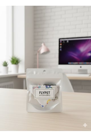 Flypet Karışık Desen Fular Kedi Tasma & Yavru Köpek Tasma 13cm-24cm Ayarlanabilir Tasma