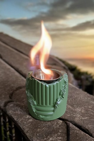 Şık Ve Dekoratif Ateş Çukuru Yeşil