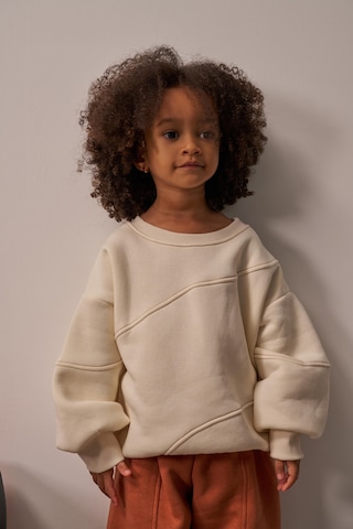 Honey Dikiş Detaylı Sweatshirt Krem