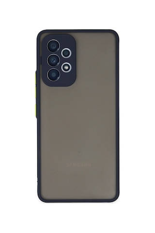 Galaxy A53 5g Kılıf Montreal Silikon Kapak - Lacivert Çok Renkli