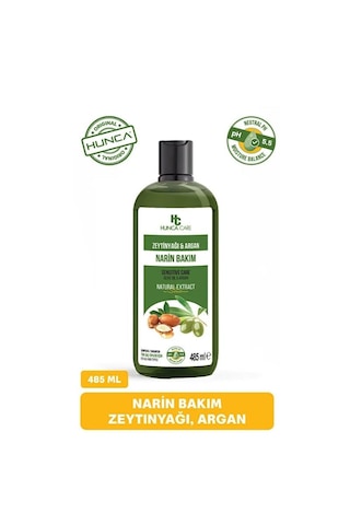 Hunca Care Argan Ve Zeytinyağlı Şampuan Dökülme Karşıtı Besleyici Ve Onarıcı 485 Ml Tüm Saçlar