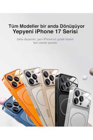 İphone 15 Pro Max Uyumlu Ag Glass Koruyucu Kılıf İphone 17 Pro Max Görünümlü Lacivert