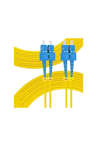Fiber Optik Patch Kablo SC-SC Duplex  Single Mode 1 Metre