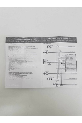 Amerikan Park Iq Pwm Plus Yan Sinyal Çıkış Özelliği 1Yıl Garantil (508814843)