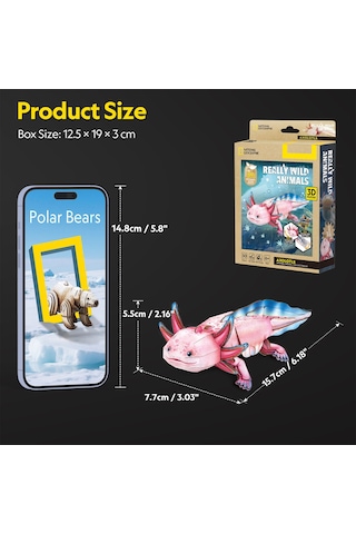 National Geographic - Axolotl 3d Puzzle Ds1185h