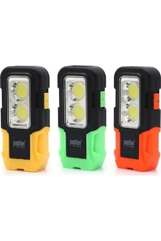 Panther Pt-1915 2x5w Cob Led El Mıknatıslı Pilli El Feneri Gri