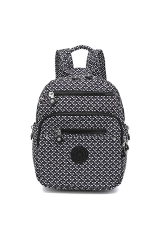 Smart Bags Günlük Küçük Boy Su Geçirmez Krınkıl Kumaş Kadın Sırt Çantası Siyah/beyaz