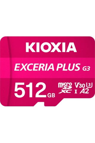 Kioxia Exceria Plus G3 512gb V30 U3 4k 210mb/s-150mb/s Microsd Hafıza Kartı Lmpl3m512gg2