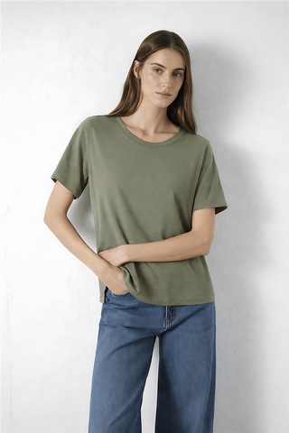 Fashion Friends Kol Detaylı Haki Kadın Bluz 26y0309k1