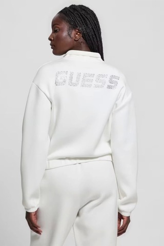 Guess Cecılıa Scuba Zıp Sw Beyaz