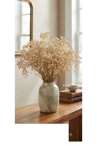 Şoklanmış Kurutulmuş Cipso Çiçeği 1 Demet 50-60gr - 35-45cm Krem